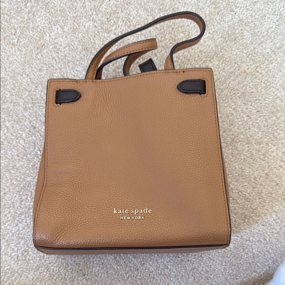 Kate Spade Tan Structured Leather Tote